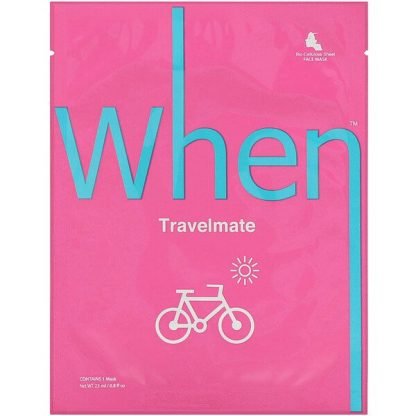 When Beauty, トラベルメイト、バイオセルロースシートマスク、1枚、23ml（0.8fl oz）