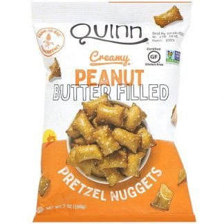 Quinn Popcorn, プレッツェルナゲット、クリーミーピーナッツバター入り、198 g（7 oz）