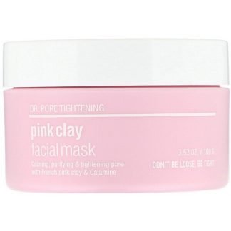 Skin & Lab, ドクター・ポア・タイトニング、ピンククレイフェイシャルマスク、100g
