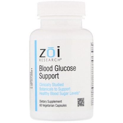ZOI Research, ブラッドグルコースサポート、植物性カプセル60粒