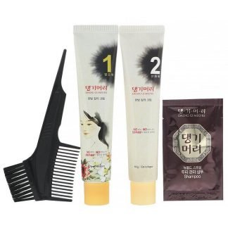 Doori Cosmetics, デンギモリ、薬用ハーブヘアカラー、ダークブラウン、1セット