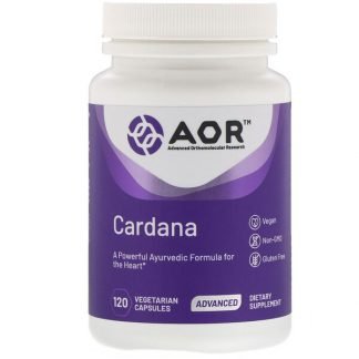 Advanced Orthomolecular Research AOR, カルダナ、植物性カプセル120粒