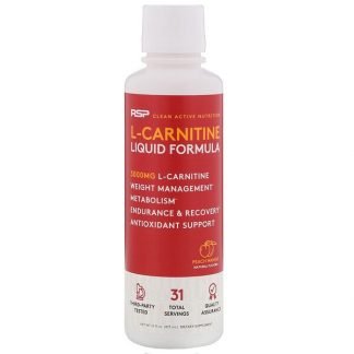 RSP Nutrition, L-Carnitine, Peach Mango, 3,000 mg, 16 fl oz (473 ml)