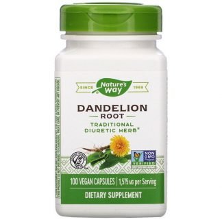 Nature's Way, Dandelion Root, 1,575 mg, 100 Vegan Capsules