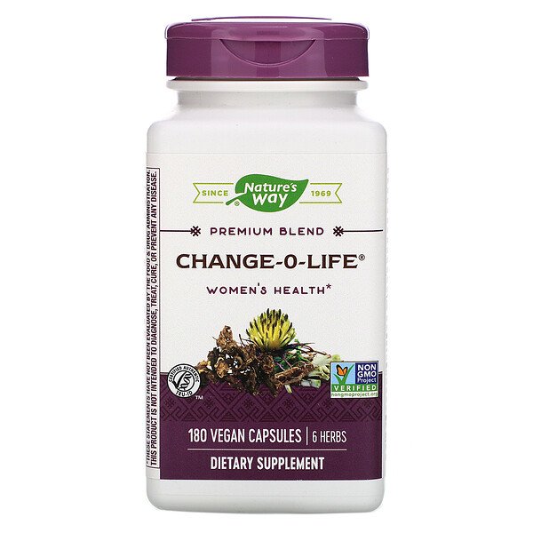 Nature's Way, Change-O-Life, Women's Health, 180 Vegan Capsules