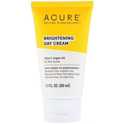 Acure, ブリリアント美白、デイクリーム、1.7 fl oz (50 ml)