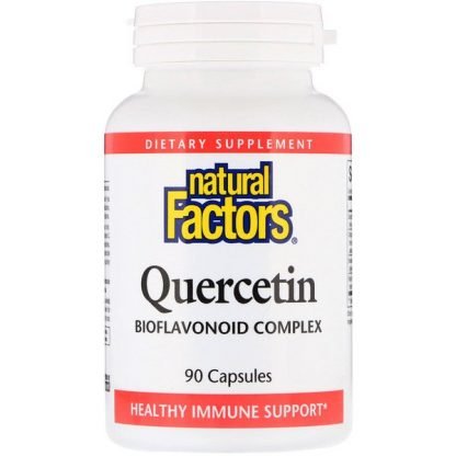 Natural Factors, ケルセチン、バイオフラボノイド コンプレックス、90粒
