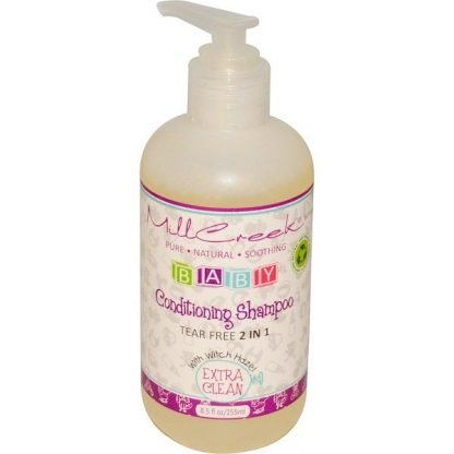 Mill Creek Botanicals, 赤ちゃん用コンディショニングシャンプー, エキストラ・クリーン, 8.5 オンス (255 ml)