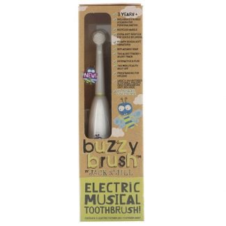 Jack n' Jill, Buzzy Brush、電動ミュージカル歯ブラシ、電動歯ブラシ1本＋スティッカーシート1枚