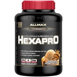 ALLMAX Nutrition, Hexapro（ヘクサプロ）、ウルトラプレミアムプロテイン + MCT & ココナッツオイル、チョコレートピーナッツバター、5.5ポンド (2.5 kg) (Discontinued Item)