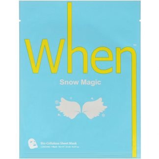 When Beauty, スノーマジック、バイオセルロースシートマスク、1枚、23ml（0.8fl oz）