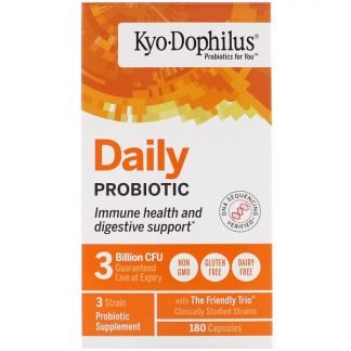 Kyolic, Kyo-Dophilus（キョードフィルス）、デイリープロバイオティクス、カプセル180粒
