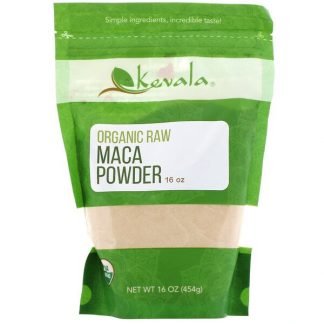 Kevala, オーガニック未加工マカパウダー、454g（16オンス）