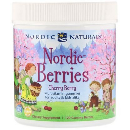 Nordic Naturals, ノルディック・ベリー、チェリー・ベリー、グミベリー120個