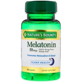 Nature's Bounty, メラトニン、10mg、カプセル60個