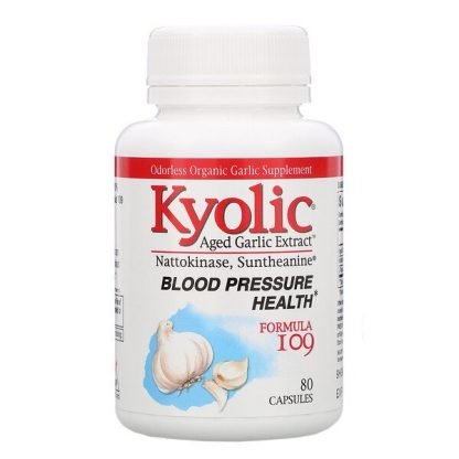 Kyolic, 熟成ニンニク抽出液、フォーミュラ109、80粒