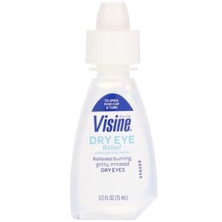 Visine, ドライアイリリーフ、 潤滑剤目薬、 無菌、 1/2 fl oz (15 ml)
