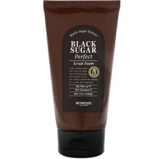 Skinfood, ブラックシュガー・パーフェクトスクラブフォーム、1.41オンス (40 g)