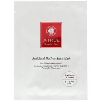 ATrue, Real Black Tea True Active Mask, 1 Sheet, 0.88 oz (25 g)