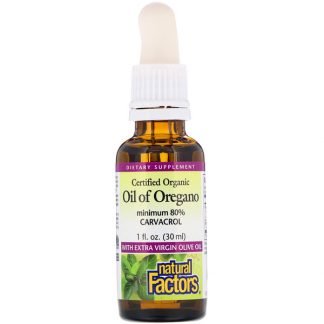 Natural Factors, Organic Oil of Oregano, 1 fl oz (30 ml)