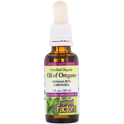 Natural Factors, Organic Oil of Oregano, 1 fl oz (30 ml)