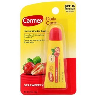 Carmex, デイリーケア、モイスチャライジングリップバーム、ストロベリー、SPF15、10 g