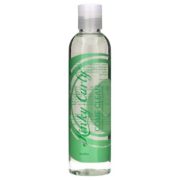 Kinky-Curly, カム・クリーン™, ナチュラル・モイスチャライジング・シャンプー, 8 オンス (236 ml)