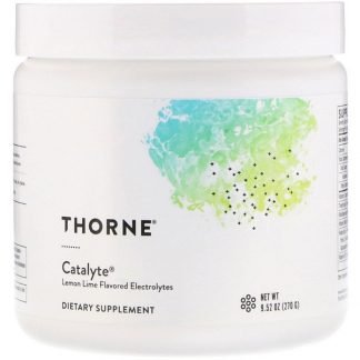Thorne Research, カタライト、レモンライム風味の電解質、270g（9.52 oz）