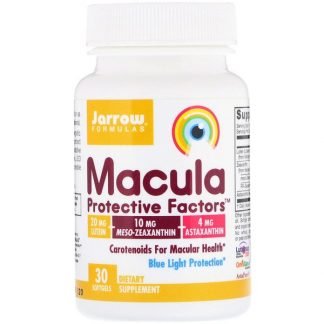 Jarrow Formulas, 黄斑保護因子、ソフトジェル30粒
