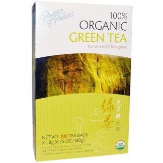 Prince of Peace, 100% オーガニック 緑茶, ティーバッグ100袋, 各1.8 g