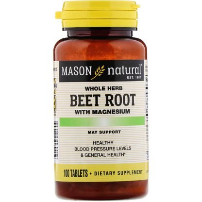 Mason Natural, Beet Root with Magnesium, 100 Tablets