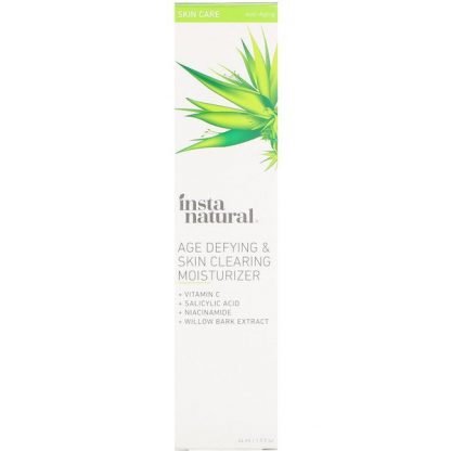 InstaNatural, Age Defying & Skin Clearing Moisturizer, Anti-Aging, 1.5 fl oz (44 ml)