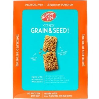 Enjoy Life Foods, クリスピー穀物・種子バー、バナナキャラメル、12本、各1.76 oz (50 g)