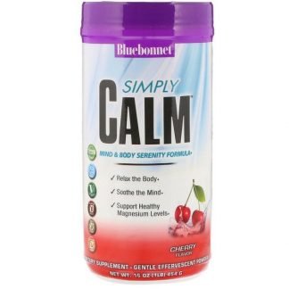 Bluebonnet Nutrition, シンプリーカーム、チェリーフレーバー、16オンス (454 g)