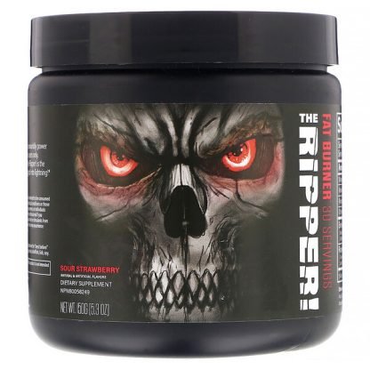 JNX Sports, ザ・リッパー、脂肪燃焼剤、サワーストロベリー味、150g