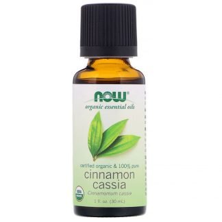 Now Foods, オーガニックエッセンシャルオイル、シナモンカッシア、30ml