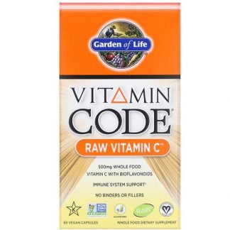 Garden of Life, Vitamin Code, RAW Vitamin C, 60 Vegan Capsules
