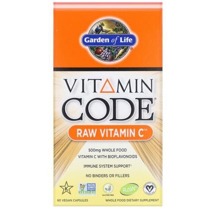 Garden of Life, Vitamin Code, RAW Vitamin C, 60 Vegan Capsules