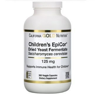 California Gold Nutrition, 子ども用エピコール、125 mg、植物性カプセル360粒