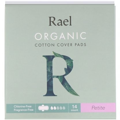 Rael, Organic Cotton Cover Pads, Petite, 14 Count