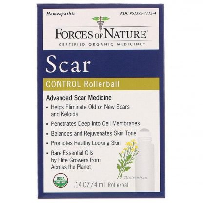 Forces of Nature, スカーコントロール、ローラーボール、4 ml（0.14 oz）