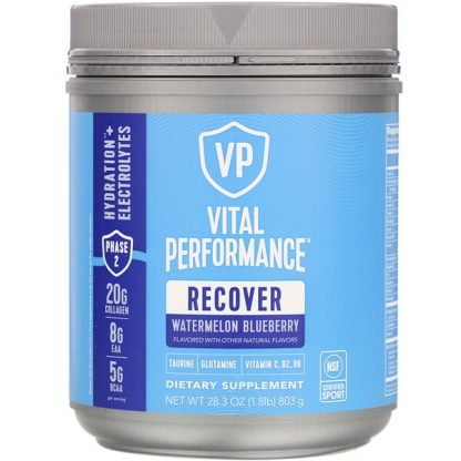 Vital Proteins, Vital Performance, Recover, Watermelon Blueberry, 28.3 oz (803 g)