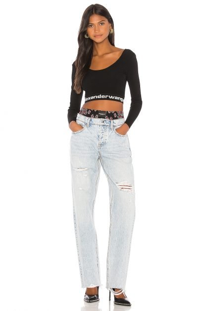 RIVALMIXワイドレッグ,DENIMxALEXANDERWANG - 画像 (4)