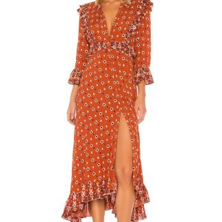 CALICOSKIESミディ丈ドレス,FreePeople
