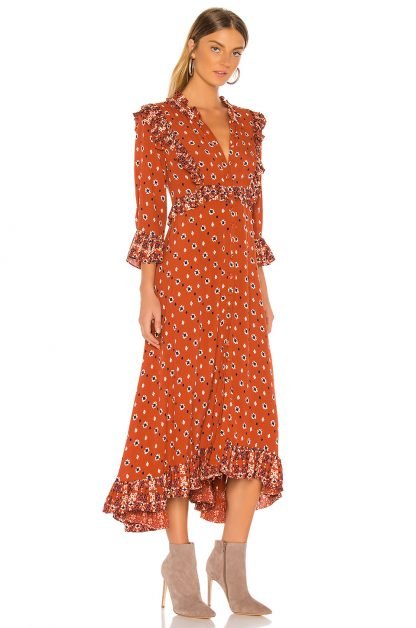 CALICOSKIESミディ丈ドレス,FreePeople - 画像 (2)