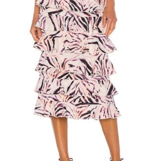 RUFFLEミディ丈スカート,KENDALL+KYLIE