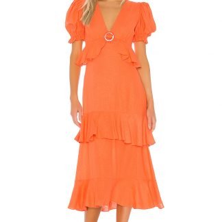 LINENミディ丈ドレス,IORANE