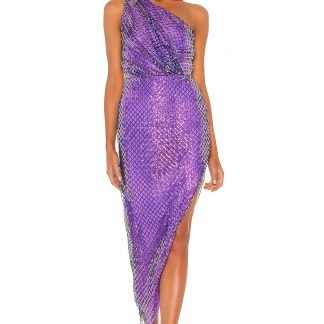 ONESHOULDERミディ丈ドレス,MichelleMason