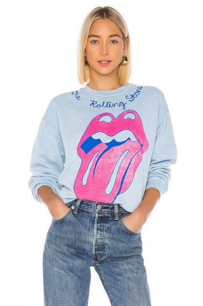 ROLLINGSTONESグラフィックスウェットシャツ,Madeworn
