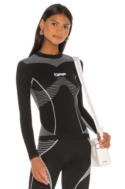 ACTIVEロングスリーブトップ,OFF-WHITE